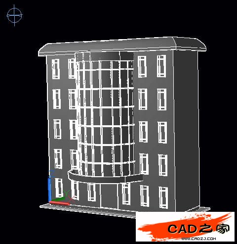 AutoCAD 2011新功能教程:曲面命令創建樓房_中國教程網