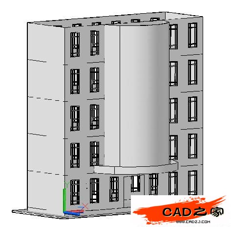 AutoCAD 2011新功能教程:曲面命令創建樓房_中國教程網