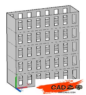 AutoCAD 2011新功能教程:曲面命令創建樓房_中國教程網
