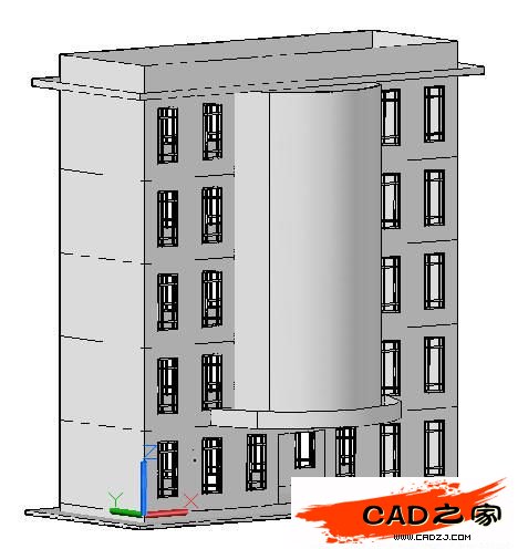 AutoCAD 2011新功能教程:曲面命令創建樓房_中國教程網