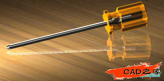 AutoCAD教程：一字形和十字形螺絲刀頭的畫法_中國教程網