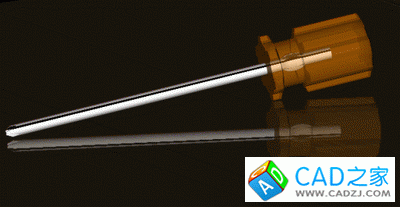 AutoCAD渲染教程:通過螺絲刀實例詳解渲染經驗_中國教程網