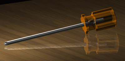 AutoCAD渲染教程:通過螺絲刀實例詳解渲染經驗_中國教程網