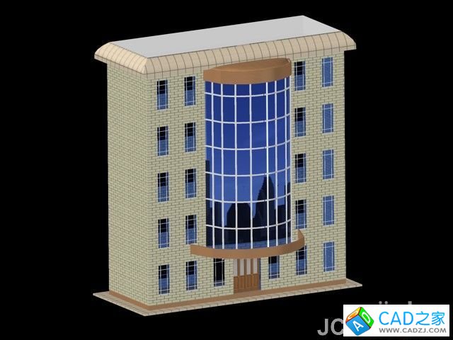 AutoCAD2011曲面命令創建樓房_天極設計在線整理