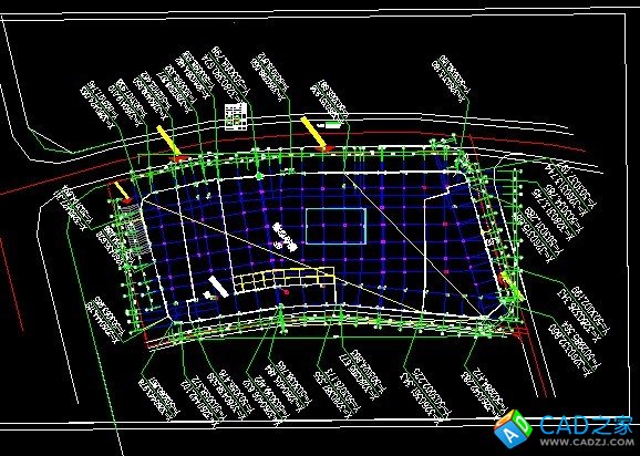 施工現(xiàn)場(chǎng)坐標(biāo)定位圖