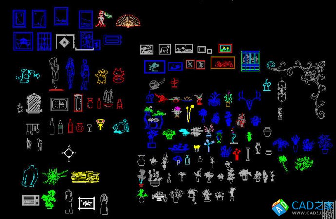 建筑及室內設計平面、立面CAD圖庫免費下載
