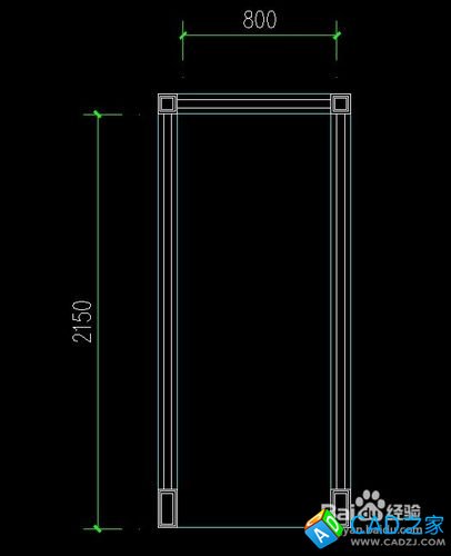 CAD怎么制作房間門立面圖
