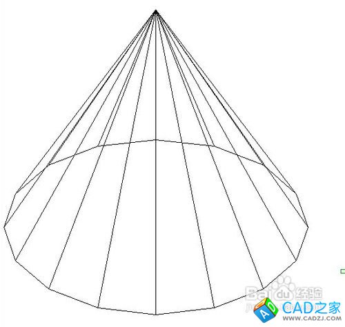 如何用cad快速畫圓錐面曲面