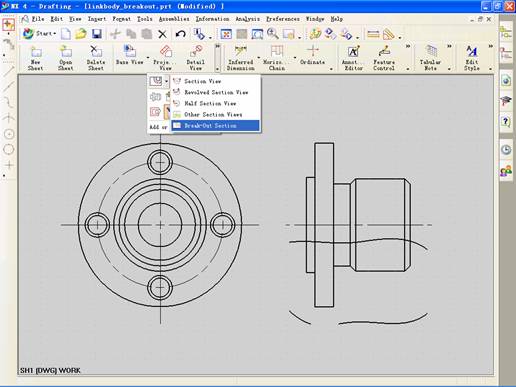 UGNX4.0中如何創(chuàng)建局部剖視圖 UGNX4.0中如何創(chuàng)建局部剖視圖