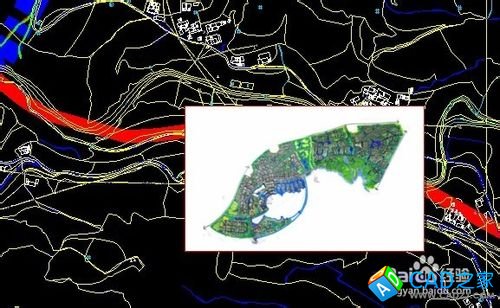普通cad里如何插入圖，并將圖中要素與cad對齊？
