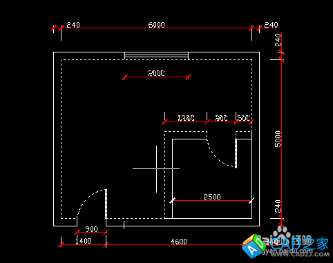cad 2008自學教程：[2]cad畫出房間的結構