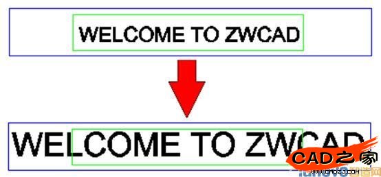 文字以中心點(diǎn)縮放