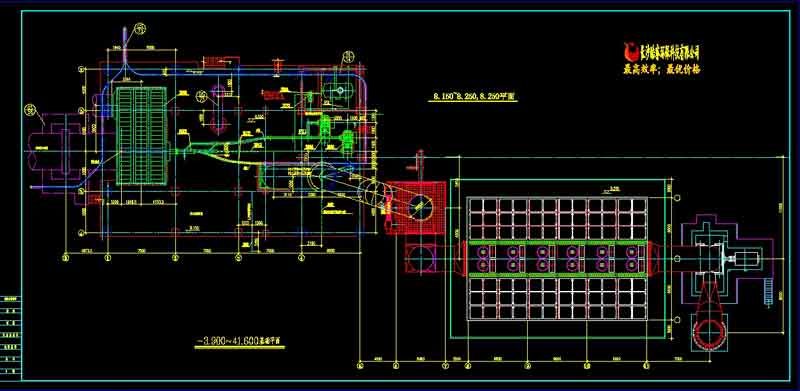 25000噸新型干法燒成窯頭平面圖